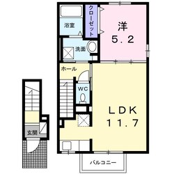 川尻駅 徒歩8分 2階の物件間取画像